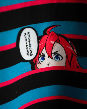 Chibi Peeker Striped Shirt
