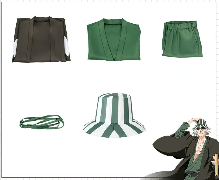 Kisuke Urahara Cosplay Costume | Bleach Anime Merchandise | Animeplaza