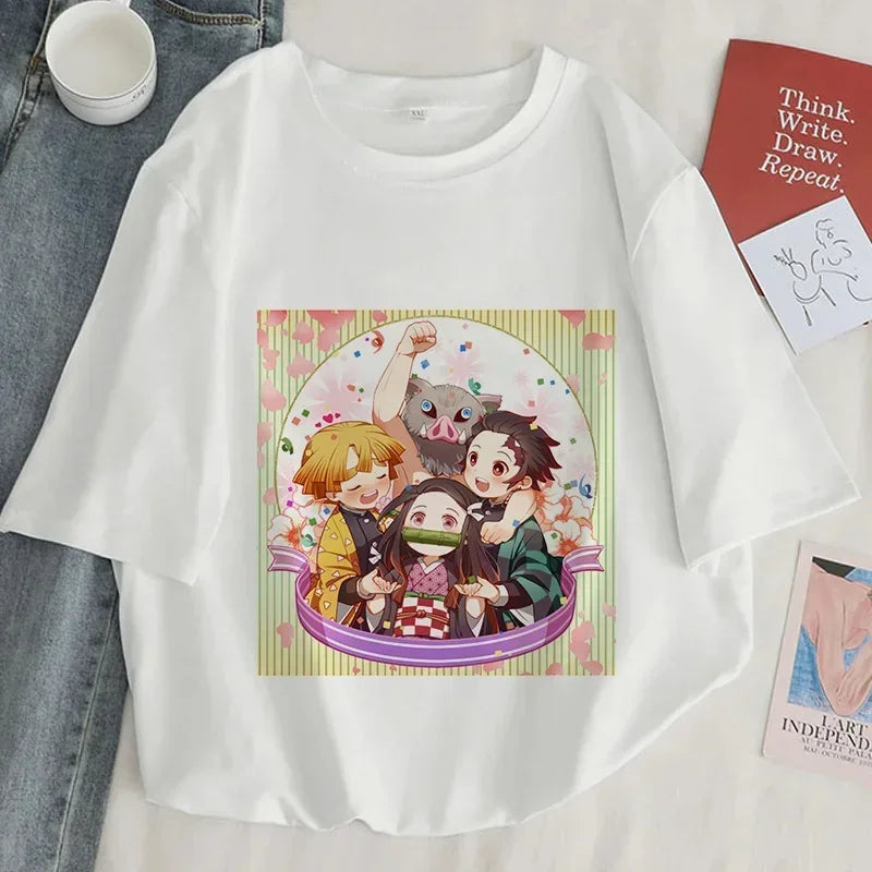 Demon Slayer Printed T-Shirt For Women | Anime Merchandise l Animeplaza
