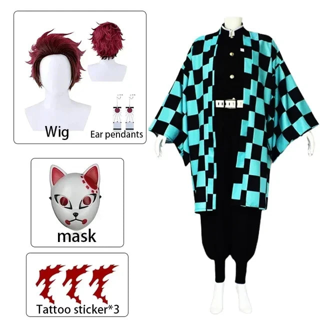 Tanjiro Cosplay Costume – Demon Slayer Kamado Tanjirou Outfit | Animeplaza
