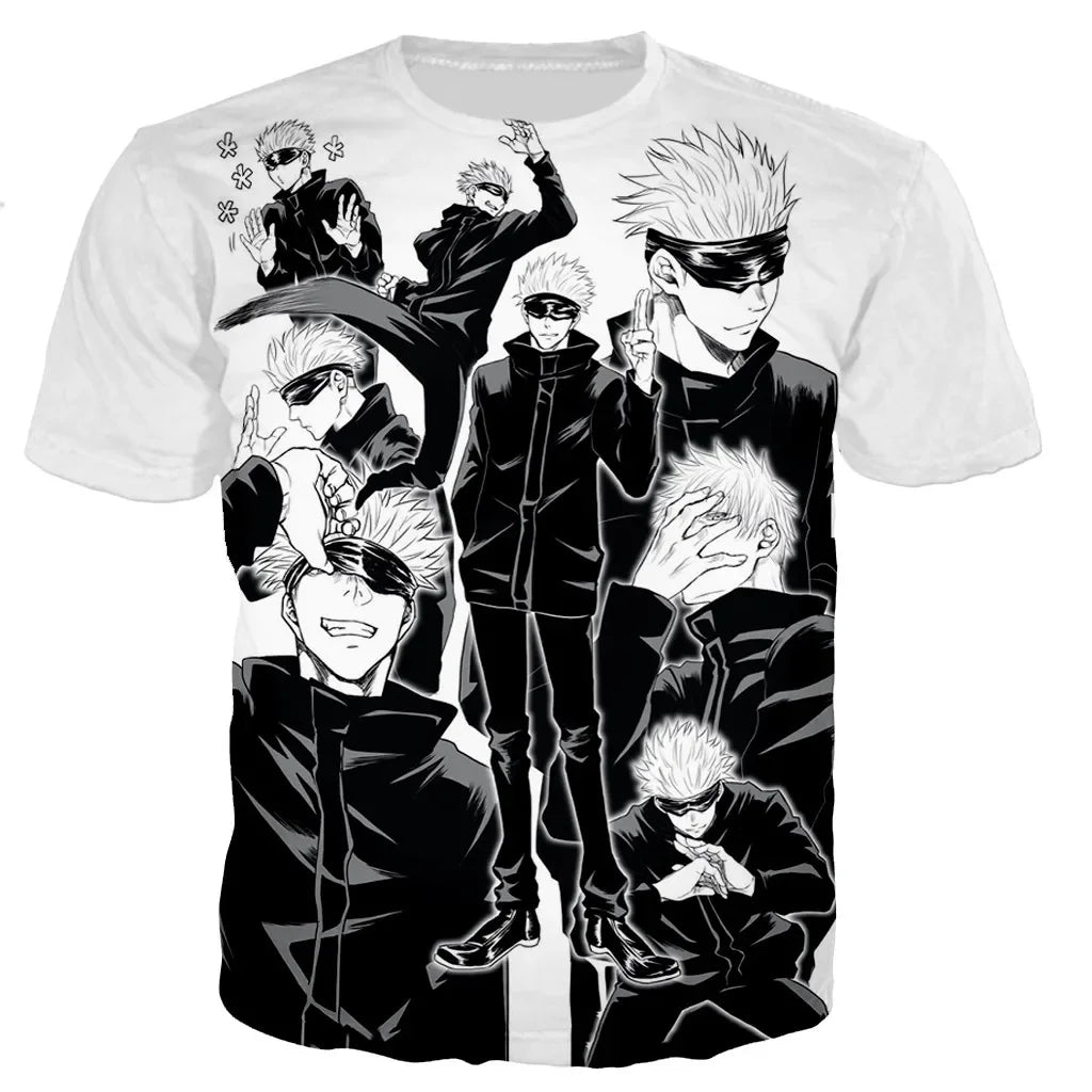 Gojo Satoru T-Shirt – Jujutsu Kaisen Anime Graphic Tee | Animeplaza