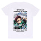 Demon Slayer Short Sleeve T-Shirt Whirlpool White Unisex | Anime Merchandise l Animeplaza