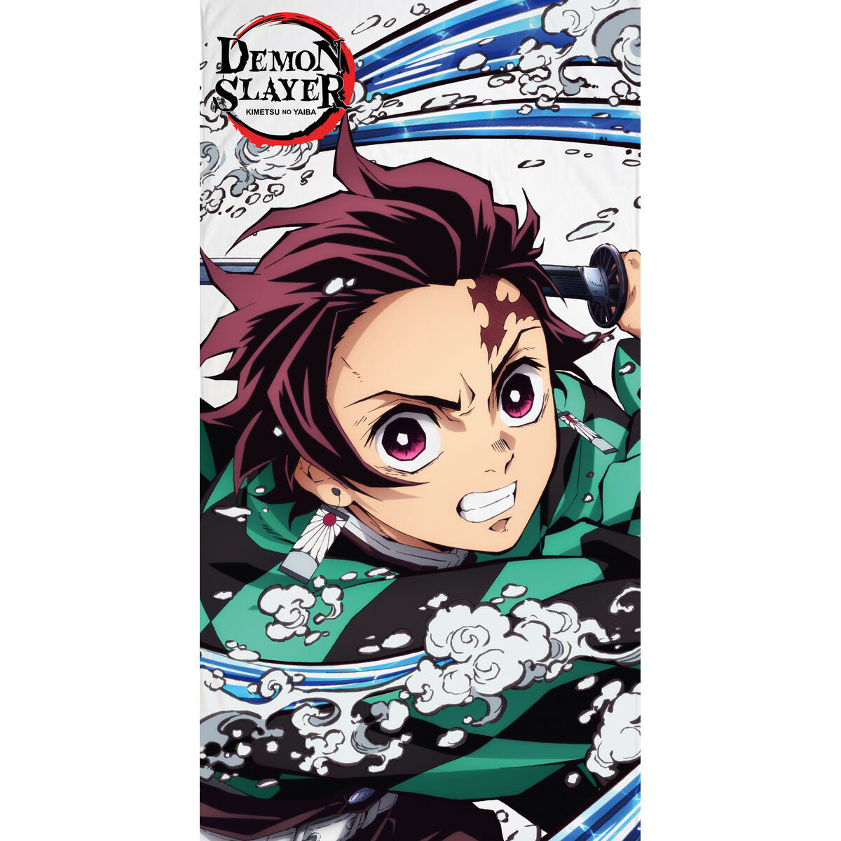 Demon Slayer Short Sleeve T-Shirt Whirlpool White Unisex | Anime Merchandise l Animeplaza