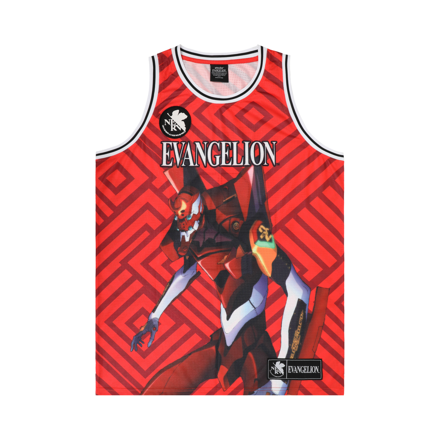 Eva Unit-02 Basketball Red Jersey