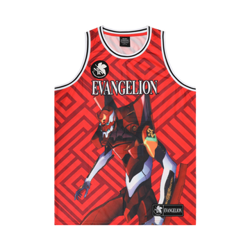 Eva Unit-02 Basketball Red Jersey