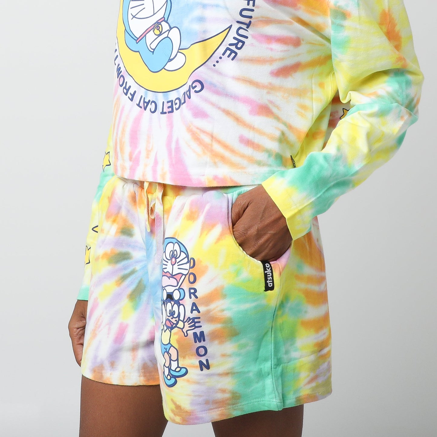 Gadget Cat From The Future Tie Dye Lounge Set