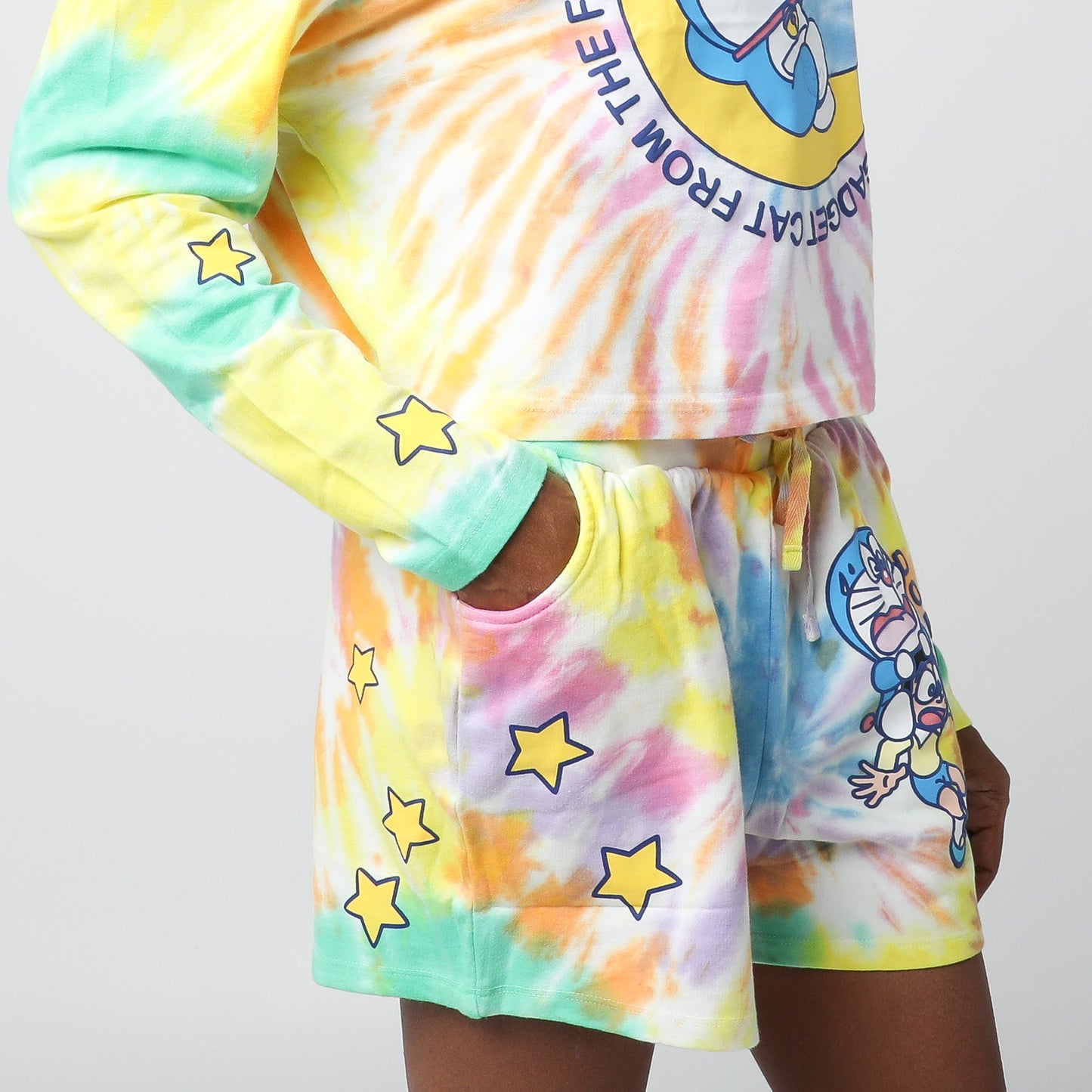 Gadget Cat From The Future Tie Dye Lounge Set