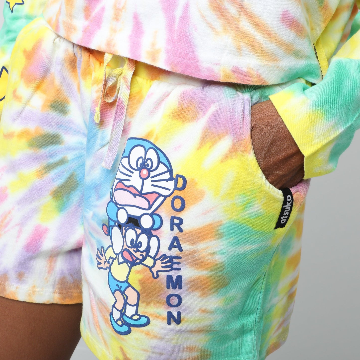 Gadget Cat From The Future Tie Dye Lounge Set