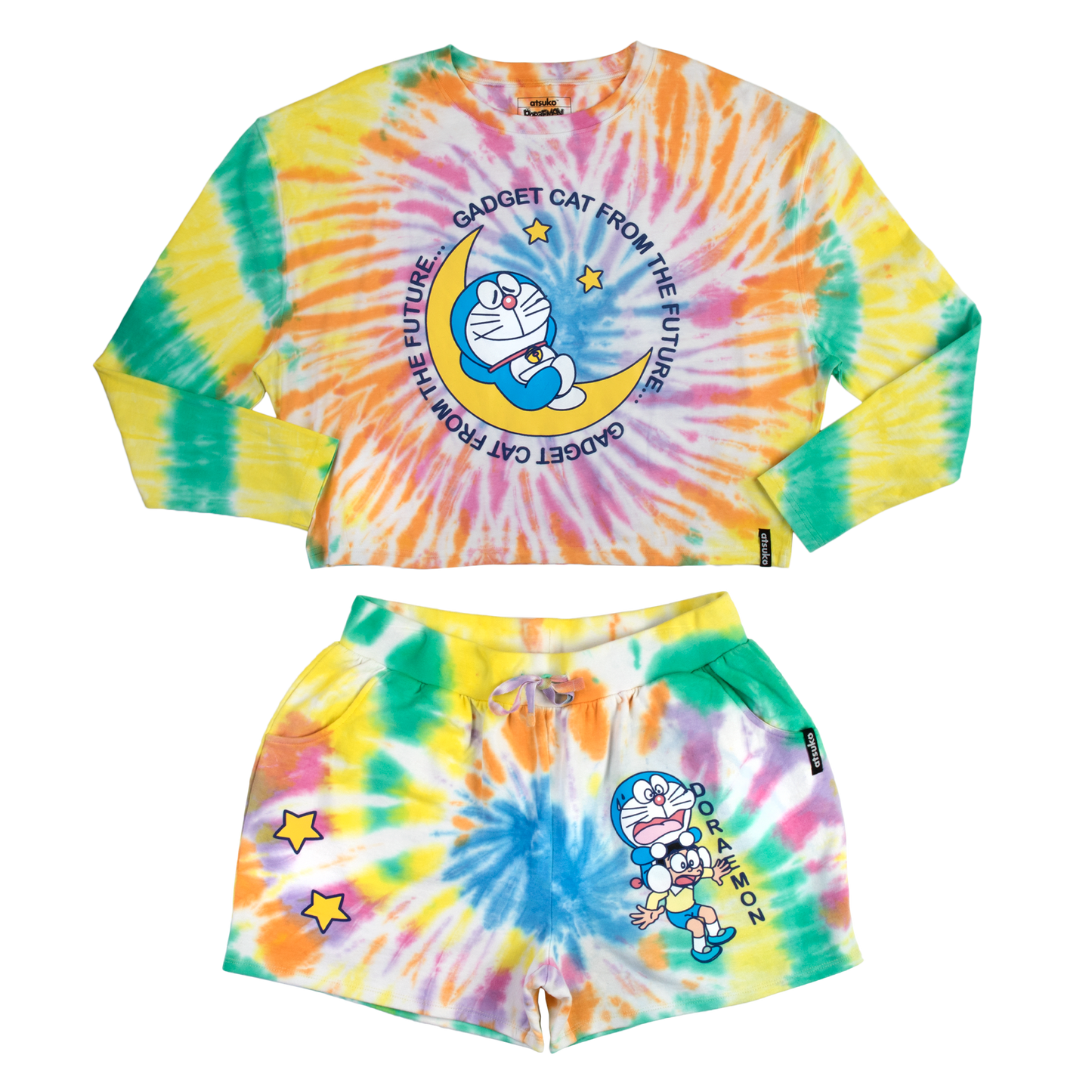 Gadget Cat From The Future Tie Dye Lounge Set