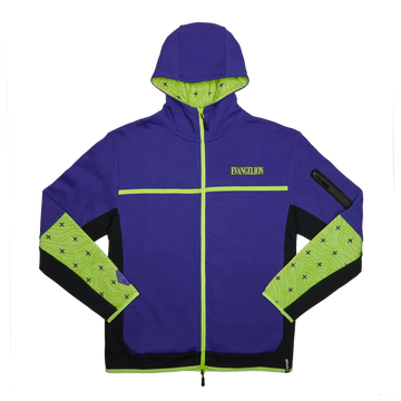 Eva Unit-01 Contrast Zip Hoodie