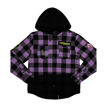 Edgerunners Flannel Hoodie