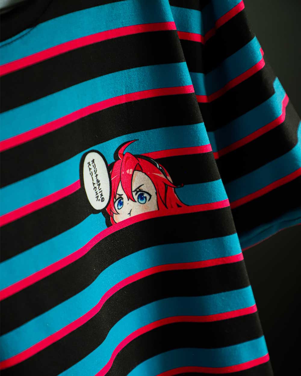 Chibi Peeker Striped Shirt