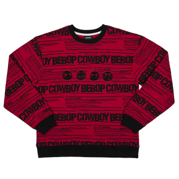 Cowboy Bebop Magenta Crew Neck Sweatshirt