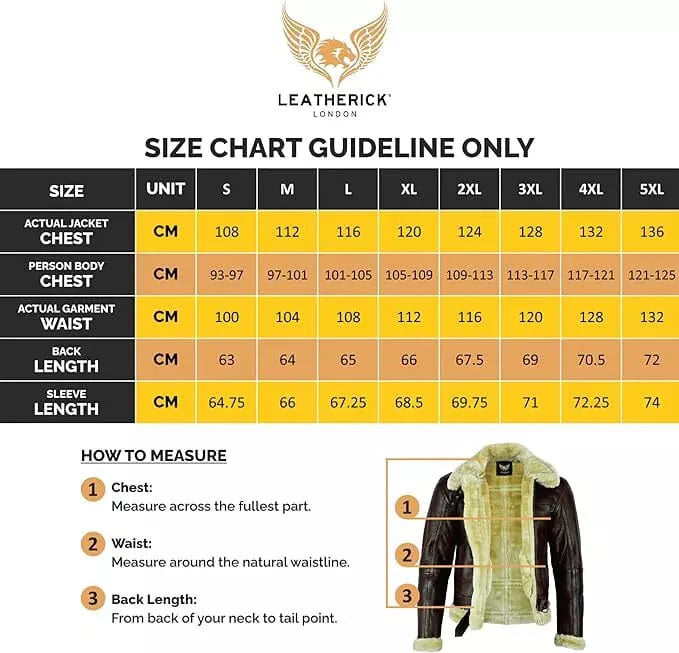 Men’s Genuine Brown Aviator Goat Skin Leather Bomber Jacket