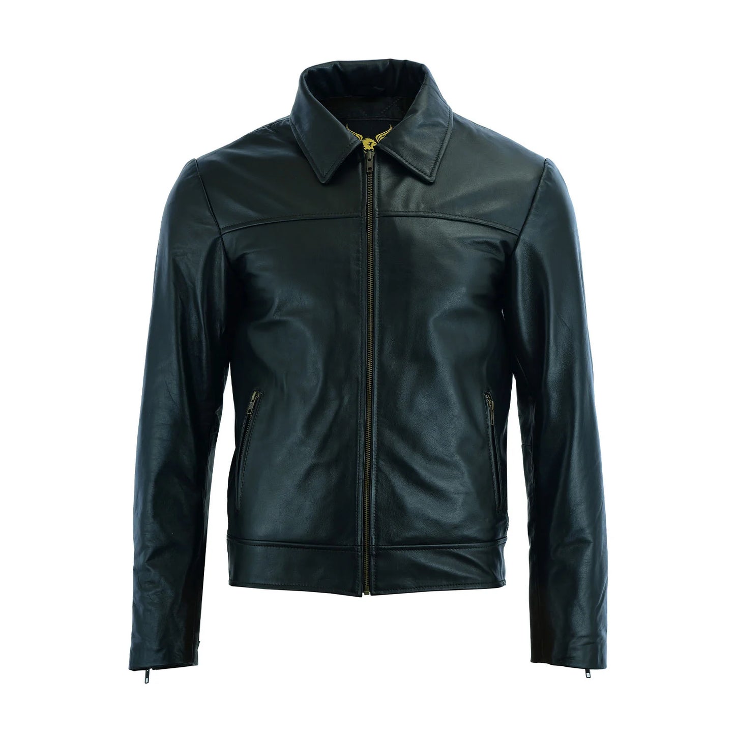 Men’s Premium Lambskin Leather Rider Jacket – Stylish Biker Look
