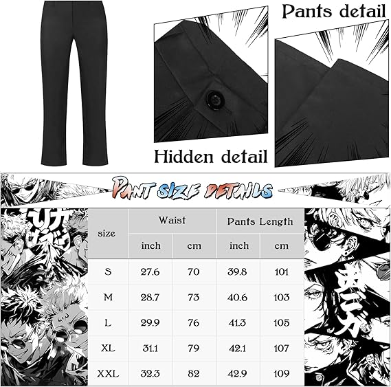 Men’s Satoru Cosplay Outfit – High School Uniform Costume Set