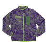 Eva Unit-01 Topography Pattern Purple Polar Fleece
