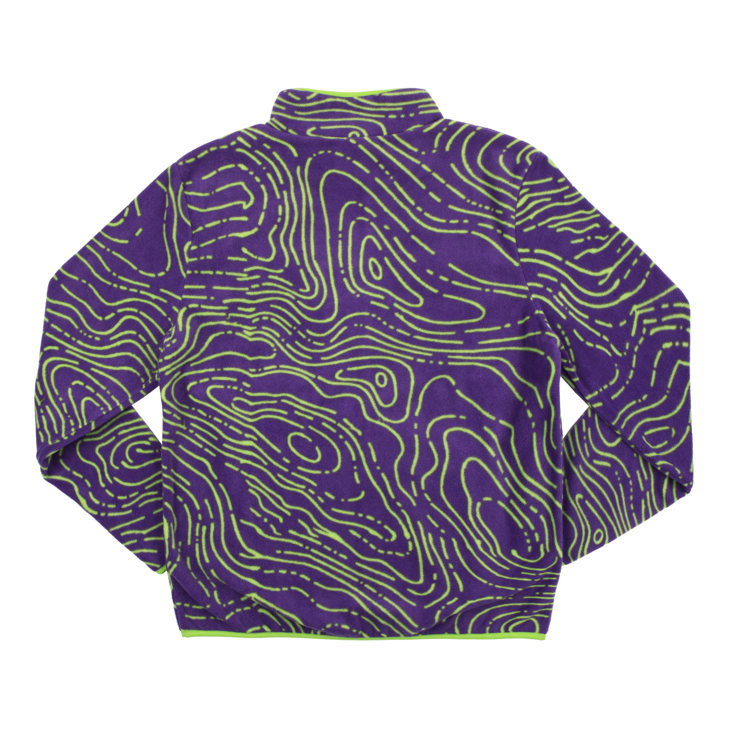 Eva Unit-01 Topography Pattern Purple Polar Fleece