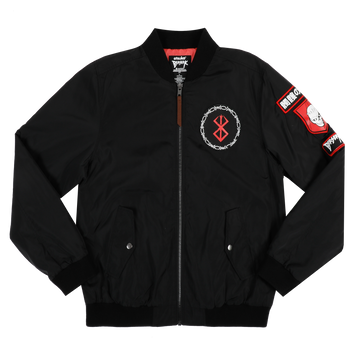 Skull Knight Black Bomber Jacket