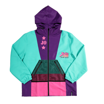 Stardust Crusaders Noriaki and Jotaro Color Block Anorak