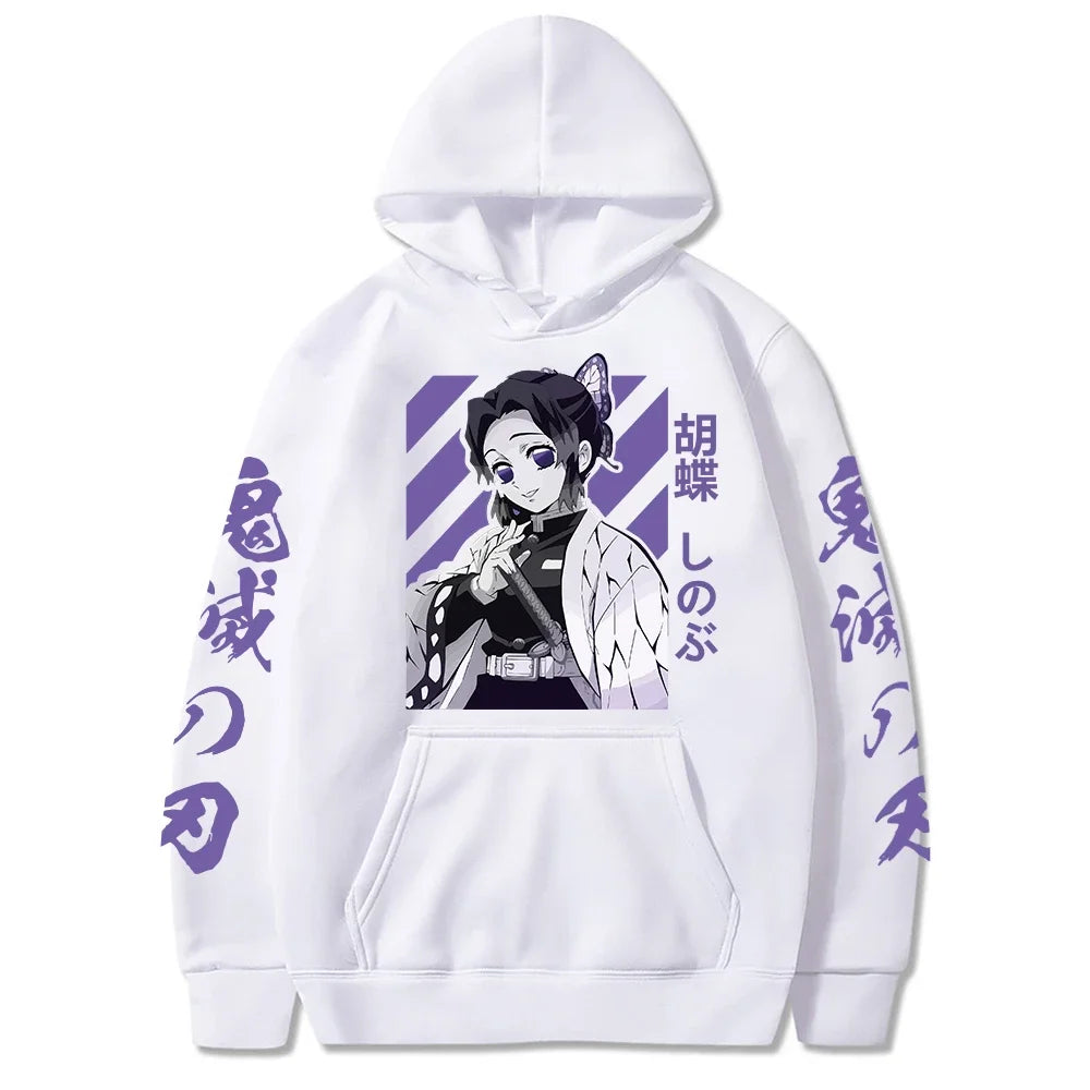 Demon Slayer Shinobu Kocho Hoodie – Long Sleeve Anime Hoodie