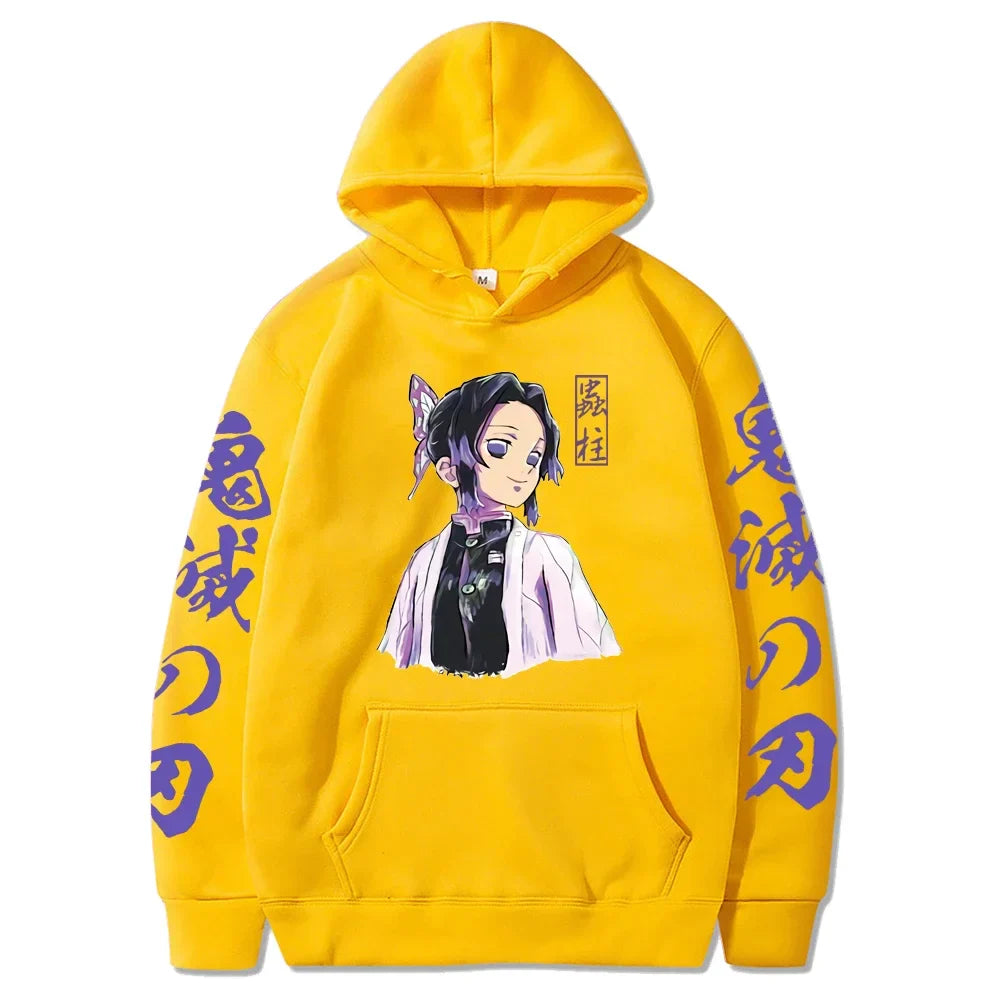 Demon Slayer Shinobu Kocho Hoodie – Long Sleeve Anime Hoodie