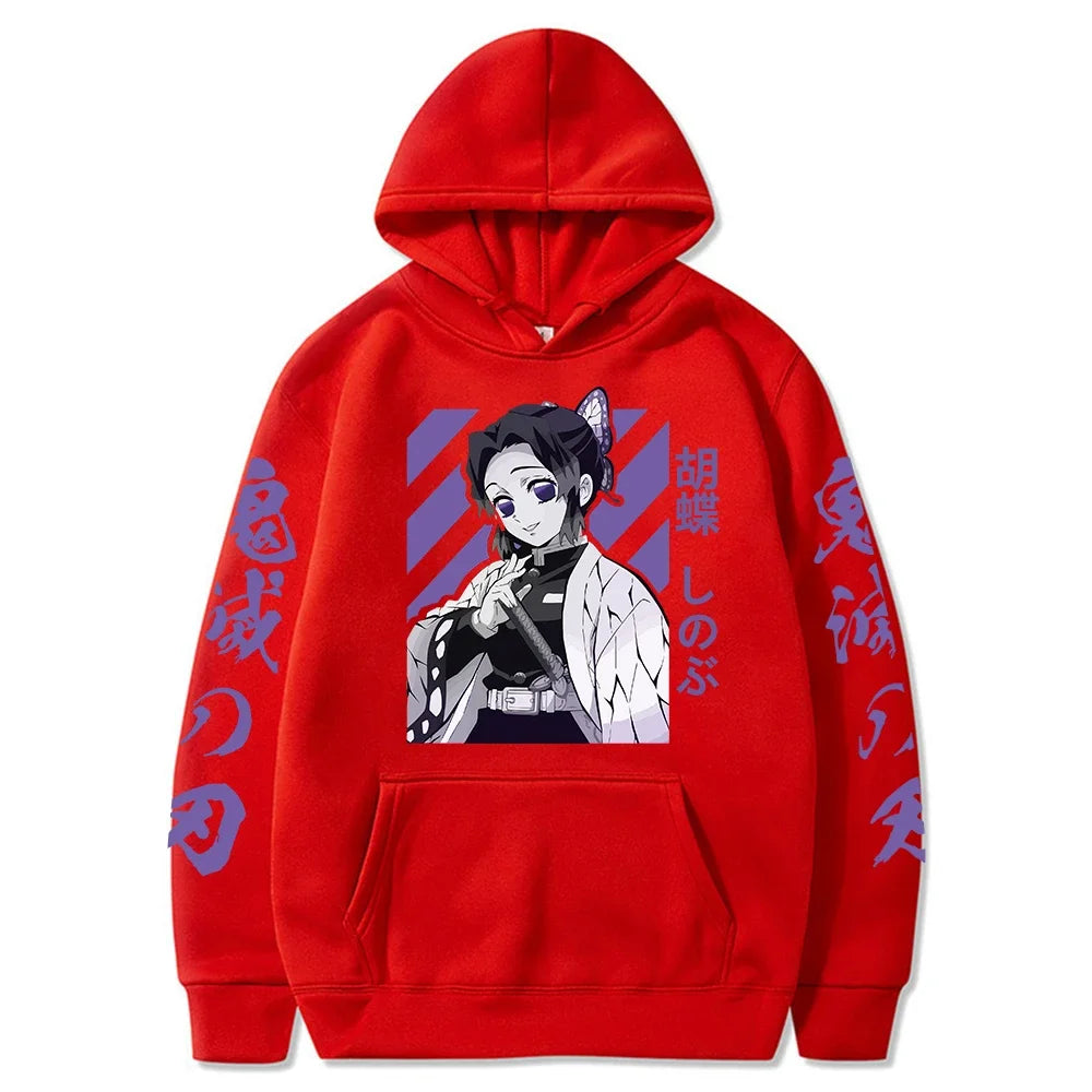 Demon Slayer Shinobu Kocho Hoodie – Long Sleeve Anime Hoodie