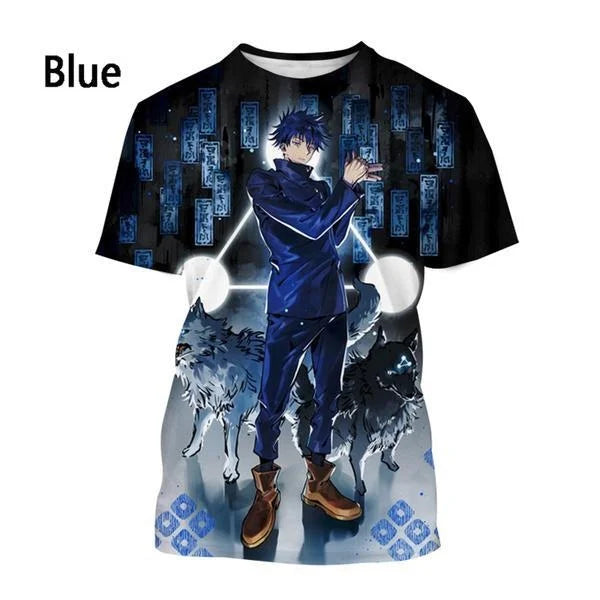 Jujutsu Kaisen 3D Printed T-Shirt – Official Anime Streetwear | Animeplaza