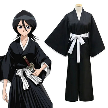 Kuchiki Rukia Cosplay Costume | Bleach Anime Merchandise| Animeplaza