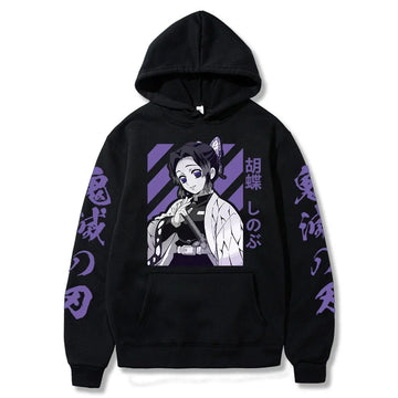 Demon Slayer Shinobu Kocho Hoodie – Long Sleeve Anime Hoodie
