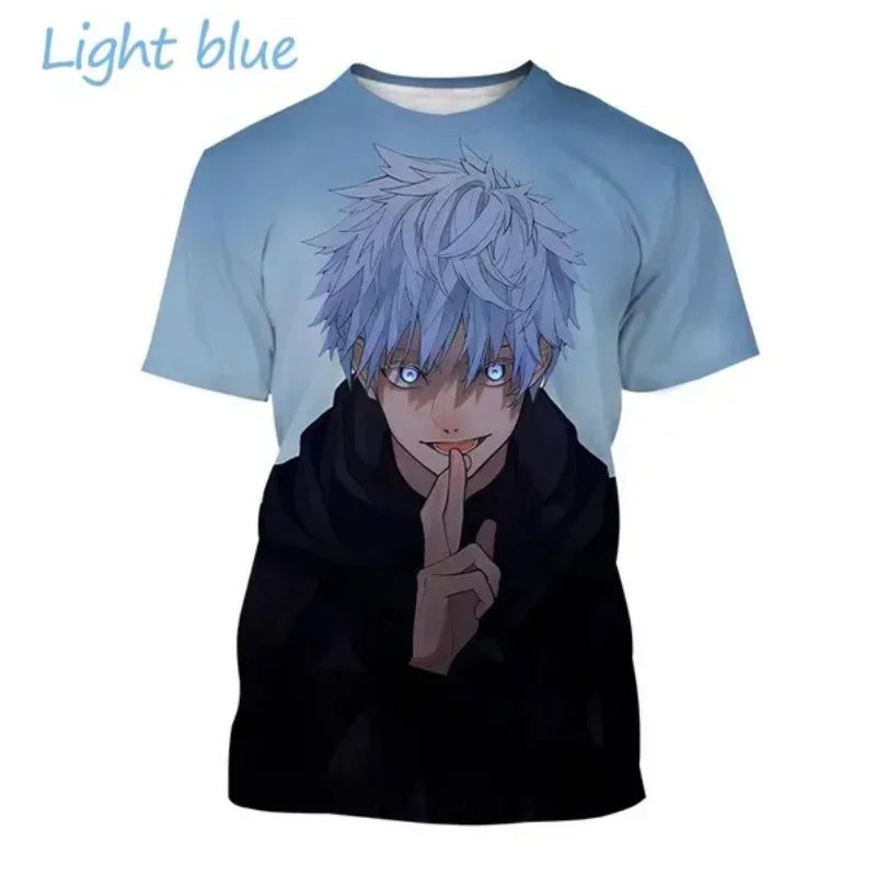 Gojo Satoru, Itadori Yuji & Sukuna 3D Print T-Shirt – Jujutsu Kaisen Anime Streetwear | Animeplaza
