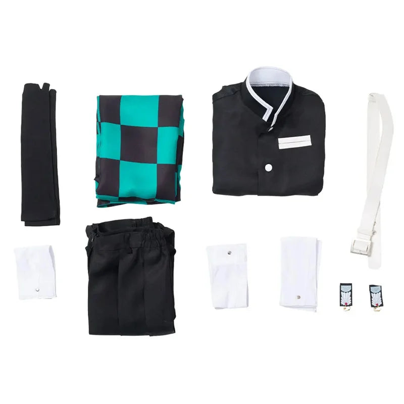 Kamado Tanjiro Cosplay Costume – Demon Slayer Anime Cosplay | Animeplaza