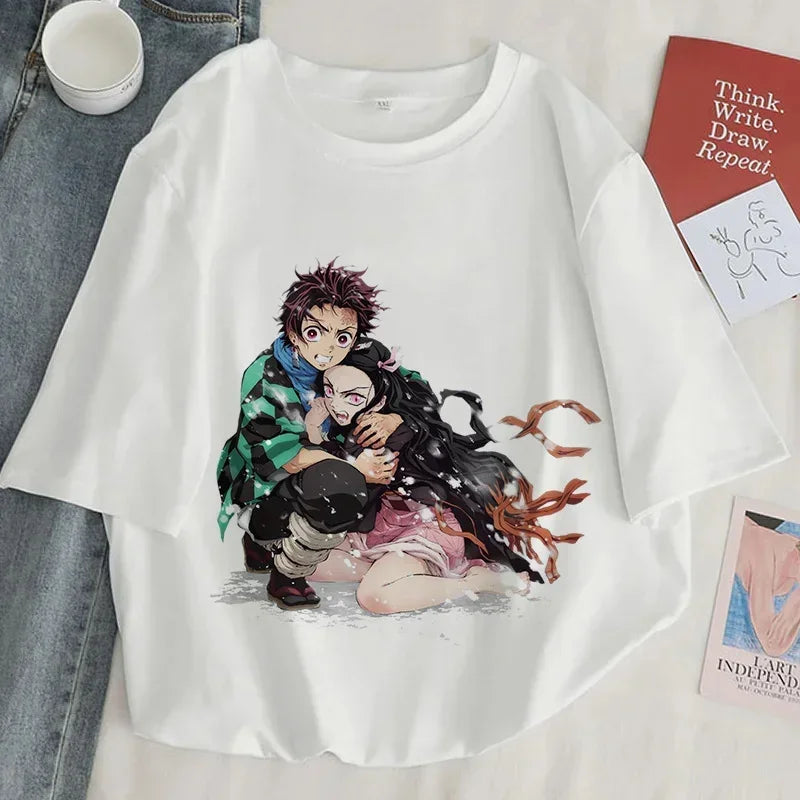 Demon Slayer Printed T-Shirt For Women | Anime Merchandise l Animeplaza