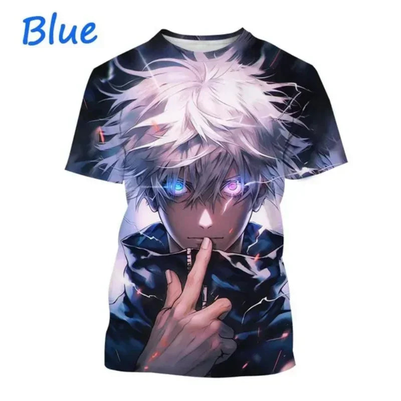Gojo Satoru, Itadori Yuji & Sukuna 3D Print T-Shirt – Jujutsu Kaisen Anime Streetwear | Animeplaza