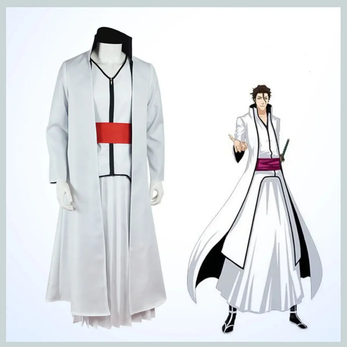 Aizen Sousuke Gotei 13 Captain Cosplay | Bleach Anime Merchandise| Animeplaza