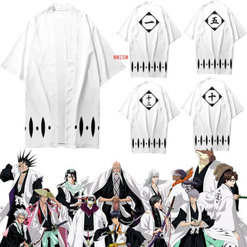 Gotei 13 Cloak Robe Cosplay | Bleach Anime Costume | Animeplaza