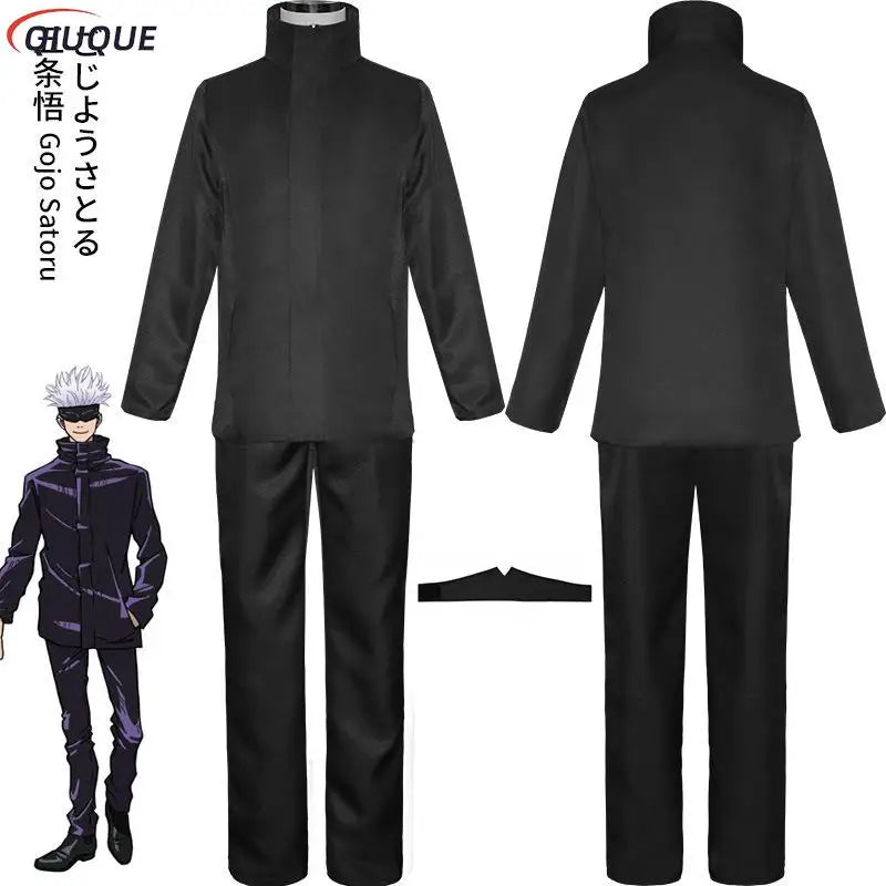 Blue Gojo Satoru Cosplay Costume with Eye Patch | Jujutsu Kaisen Anime | Animeplaza
