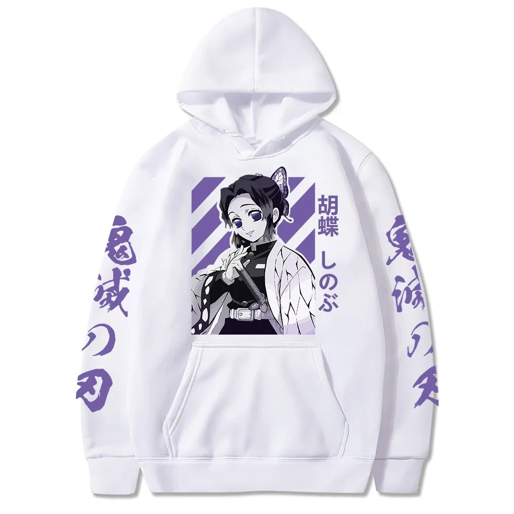 Demon Slayer Shinobu Kocho Hoodie – Long Sleeve Anime Hoodie