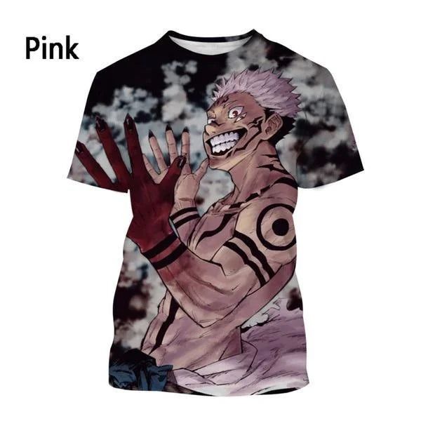 Jujutsu Kaisen 3D Printed T-Shirt – Official Anime Streetwear | Animeplaza