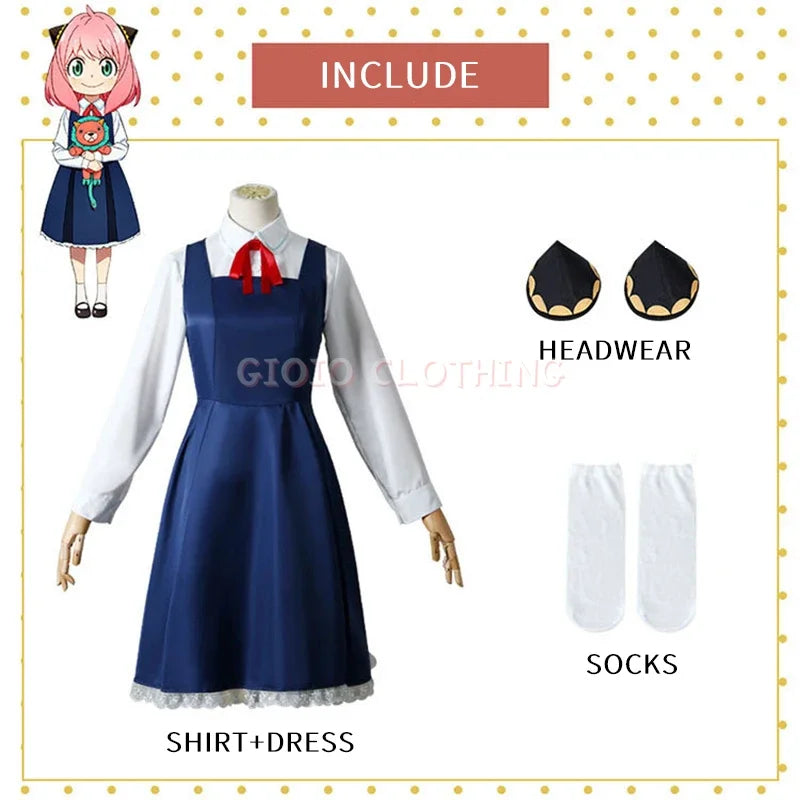 Anya Forger Uniform Cosplay | SPY X FAMILY | Animeplaza