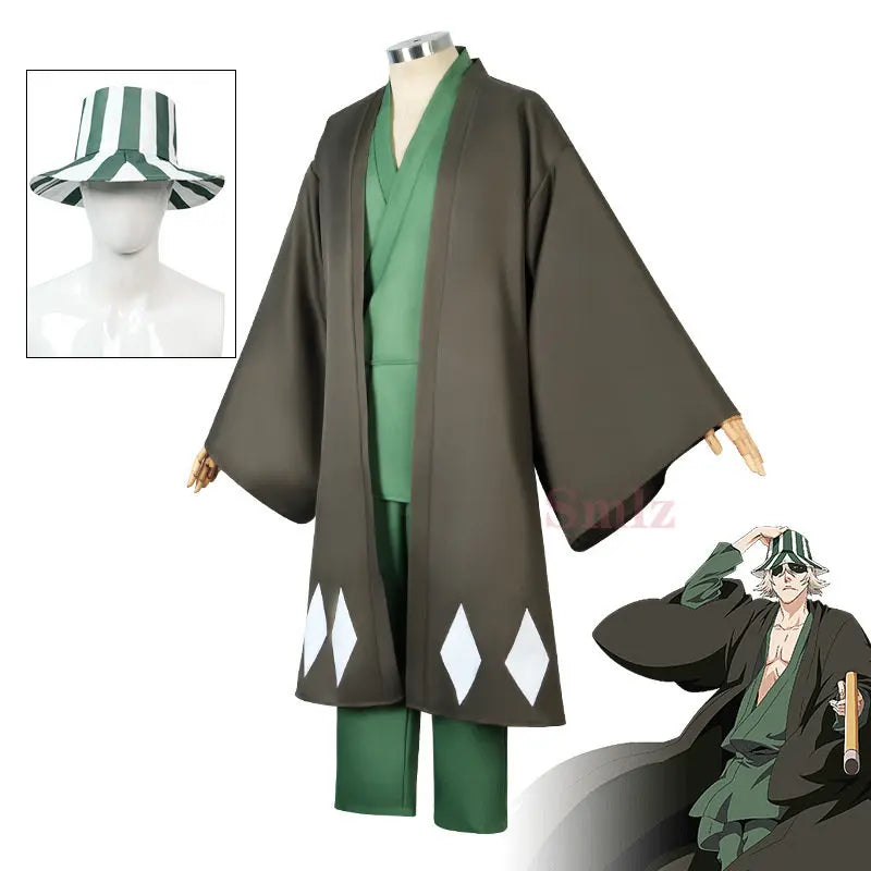 Kisuke Urahara Cosplay Costume | Bleach Anime Merchandise | Animeplaza