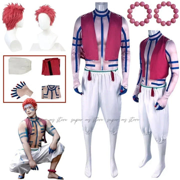 Demon Slayer Akaza Cosplay Costume | Anime Merchandise l Animeplaza