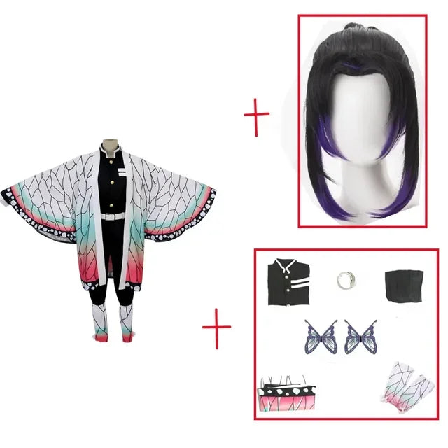 Kochou Shinobu Cosplay Costume – Demon Slayer Outfit | Animeplaza