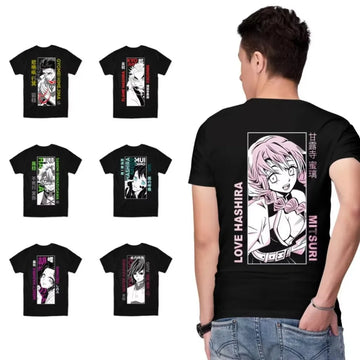 Demon Slayer Hashiras T-Shirt – Anime Graphic Tee for Men, Women & Kids