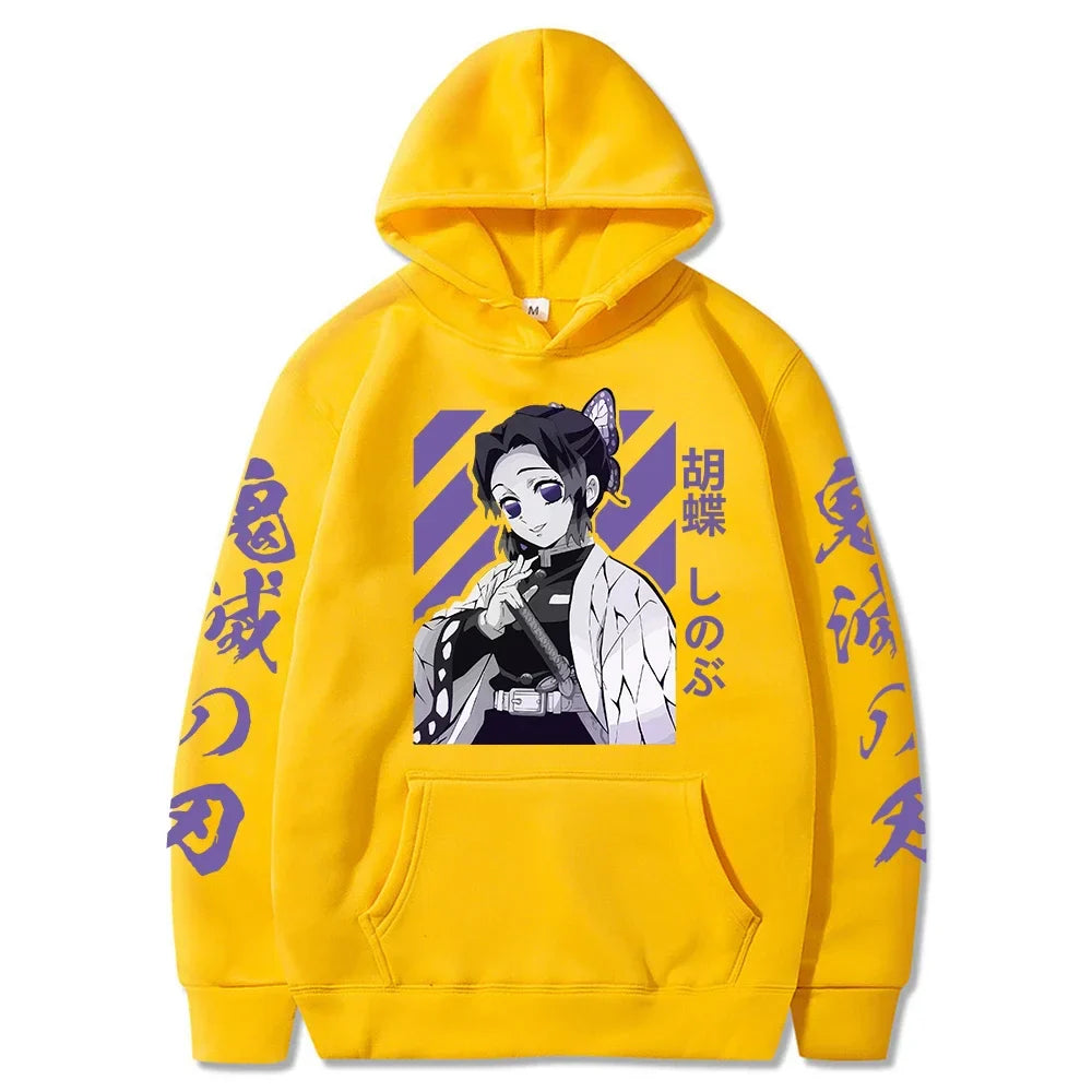 Demon Slayer Shinobu Kocho Hoodie – Long Sleeve Anime Hoodie