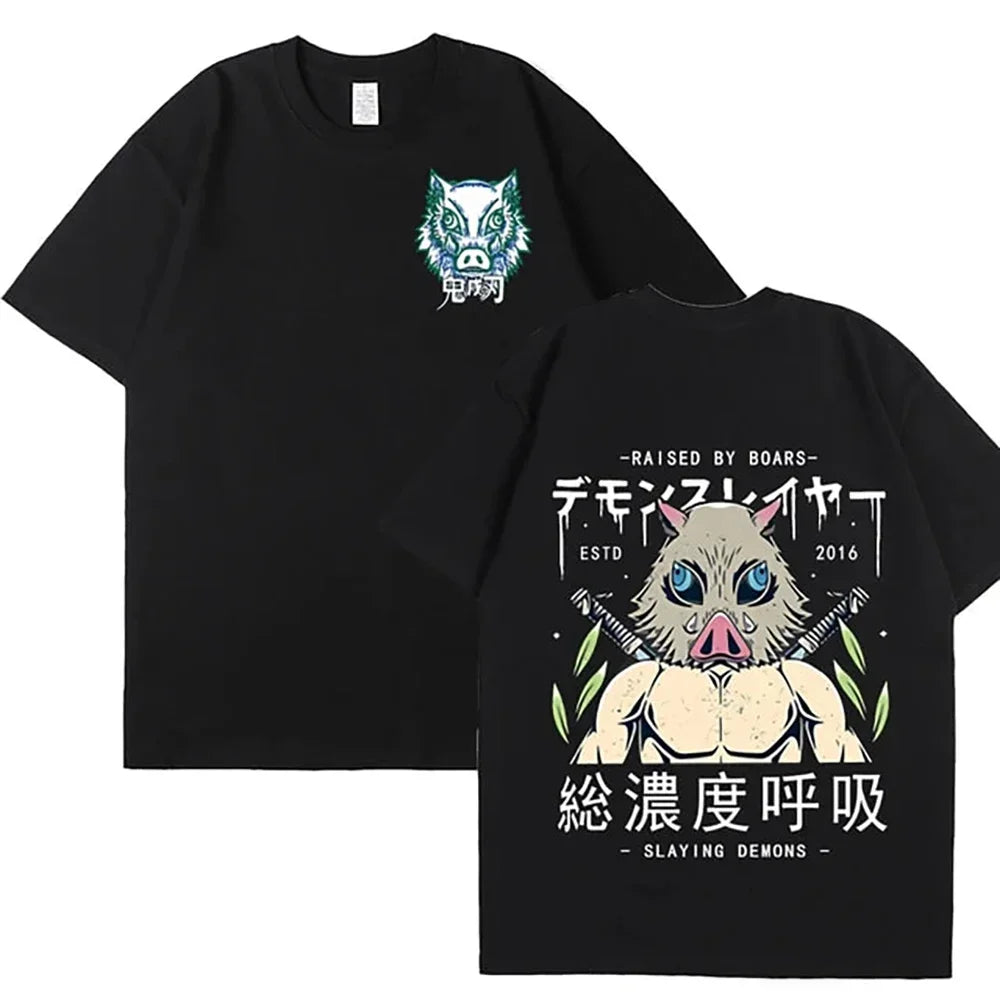 Demon Slayer Oversized Printed T-Shirt For Men | Anime Merchandise l Animeplaza