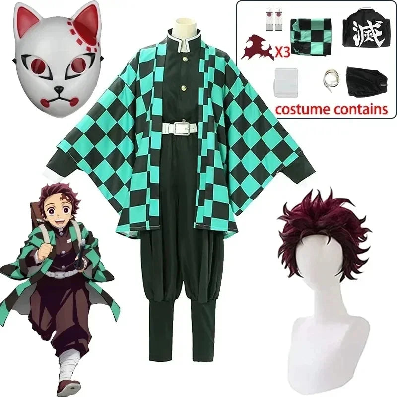 Tanjiro Cosplay Costume – Demon Slayer Kamado Tanjirou Outfit | Animeplaza