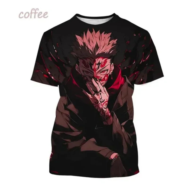 Gojo Satoru, Itadori Yuji & Sukuna 3D Print T-Shirt – Jujutsu Kaisen Anime Streetwear | Animeplaza