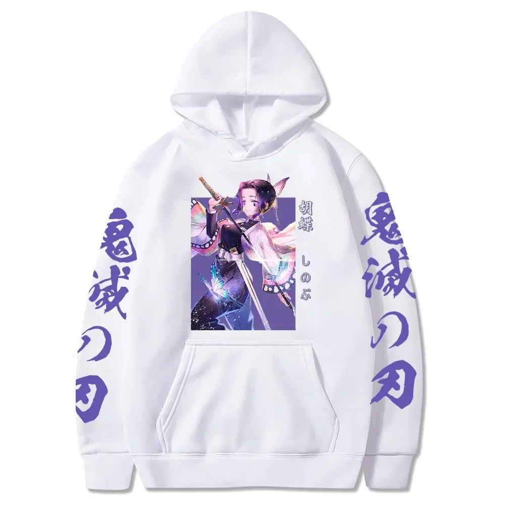 Demon Slayer Shinobu Kocho Hoodie – Long Sleeve Anime Hoodie