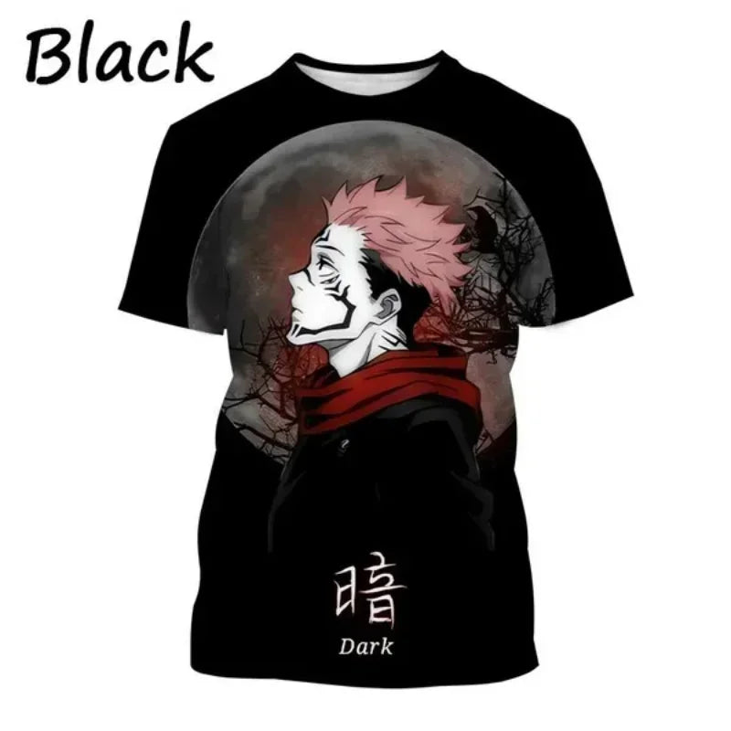 Gojo Satoru, Itadori Yuji & Sukuna 3D Print T-Shirt – Jujutsu Kaisen Anime Streetwear | Animeplaza